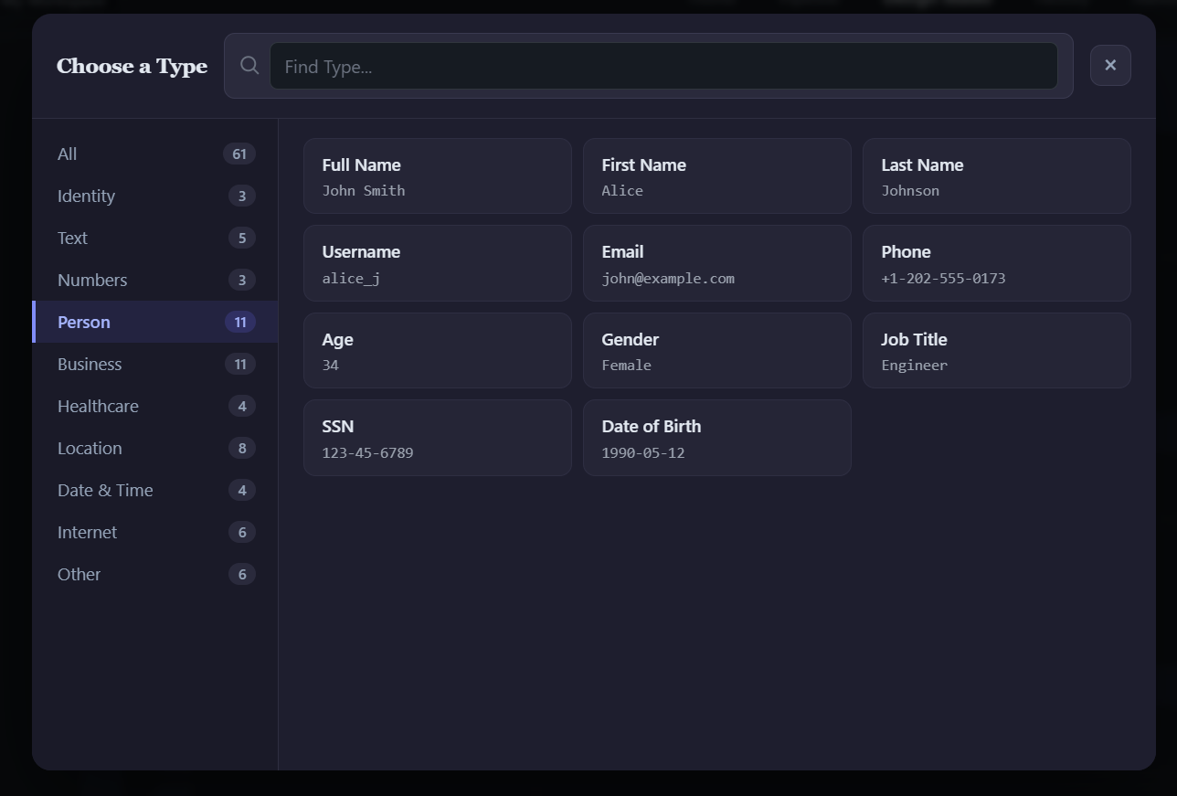 Field Type Picker